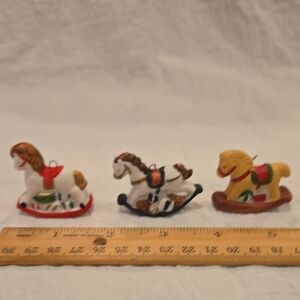 Russ Multicolor Rocking Horse Decor Set Of 3
